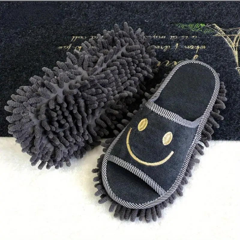 2pcs Lazy Mop Slippers - Reusable, Detachable, Washable - Chenille Dust Mop Shoe Covers for Floor Cleaning - No Electricity Required, Suitable for Home Cleaning Tools in Living Rooms and Bedrooms