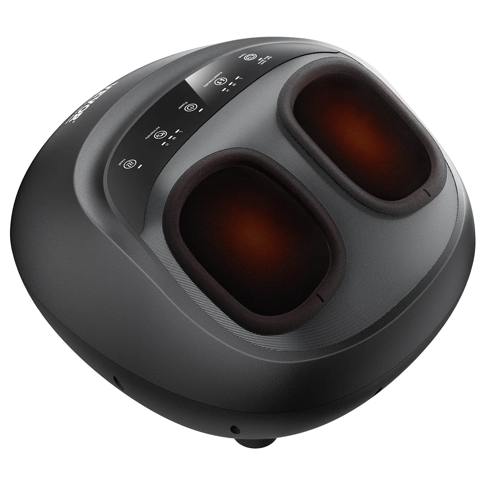 VEVOR Lightweight Compact Foot Massager Machine with Heat, Deep-Kneading, Compression, Shiatsu, Set Timer - Relaxing Footcare for Plantar Fasciitis, Neuropathy - Gifts for Men/Women, Fits up to Men Size 12