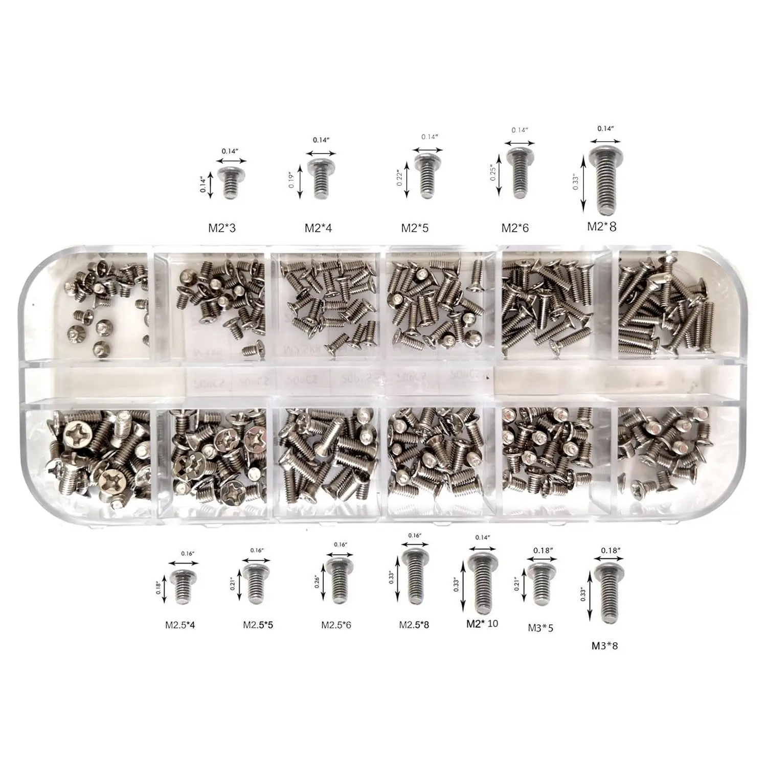 240 count 12 Sizes Laptop Screws Kit, Notebook   Screws  Kit,M2 M2.5 M3, for   Gateway   IBM     SSD Hard Disk SATA SSD M.2