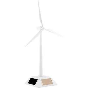 Solar 3D Windmill Model Children Educational Fun Gift Wind Turbine Generator Home Desktop Office Desk Decoration Toy for Kids Boys Girls