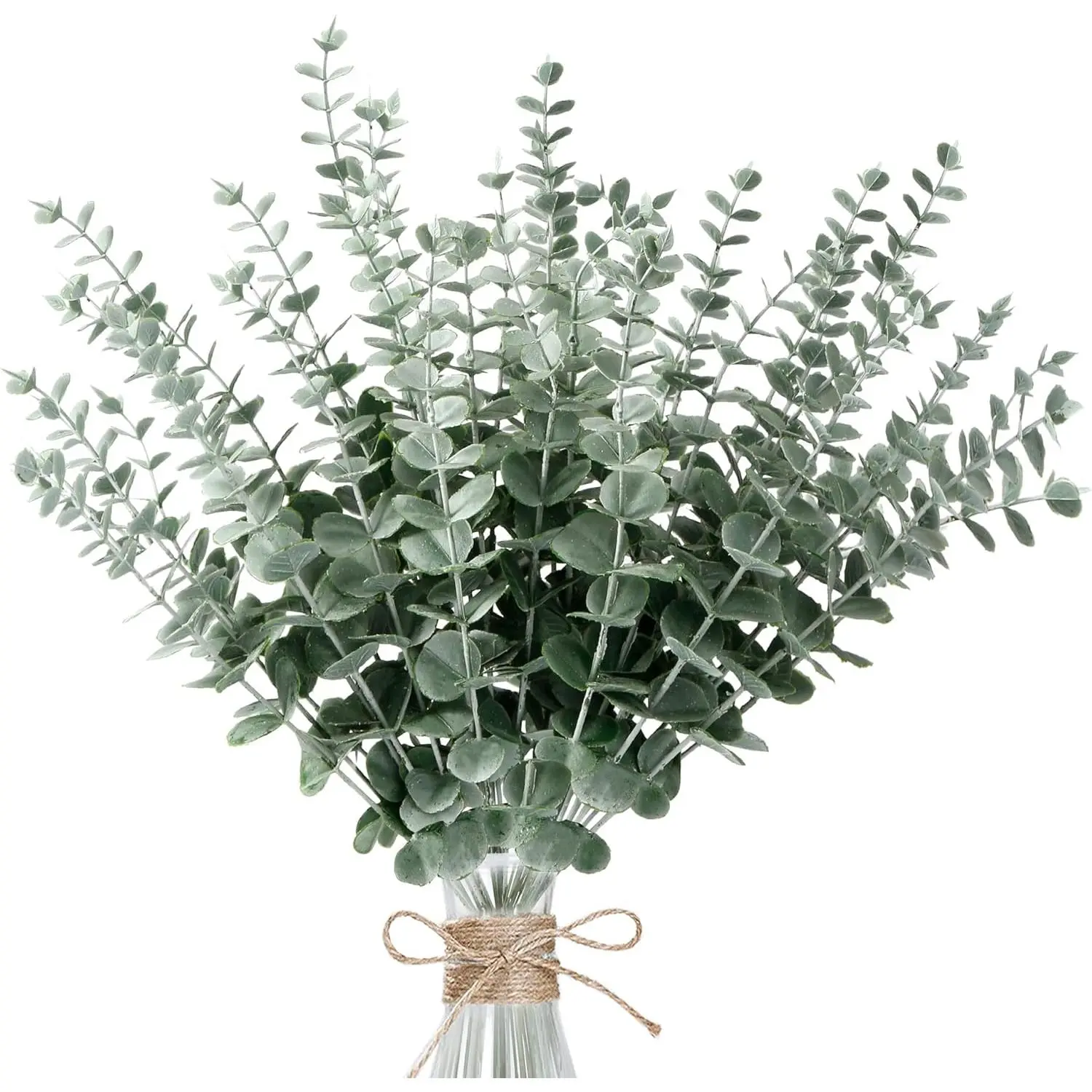 【Clearance Sale】36pcs Eucalyptus Stems Decor Artificial Eucalyptus Leaves Faux Eucalyptus Stems Real Touch Fake Greenery Branches for Wedding Flower Bouquet Centerpiece Home Office Decoration, Bathroom kitchen decor