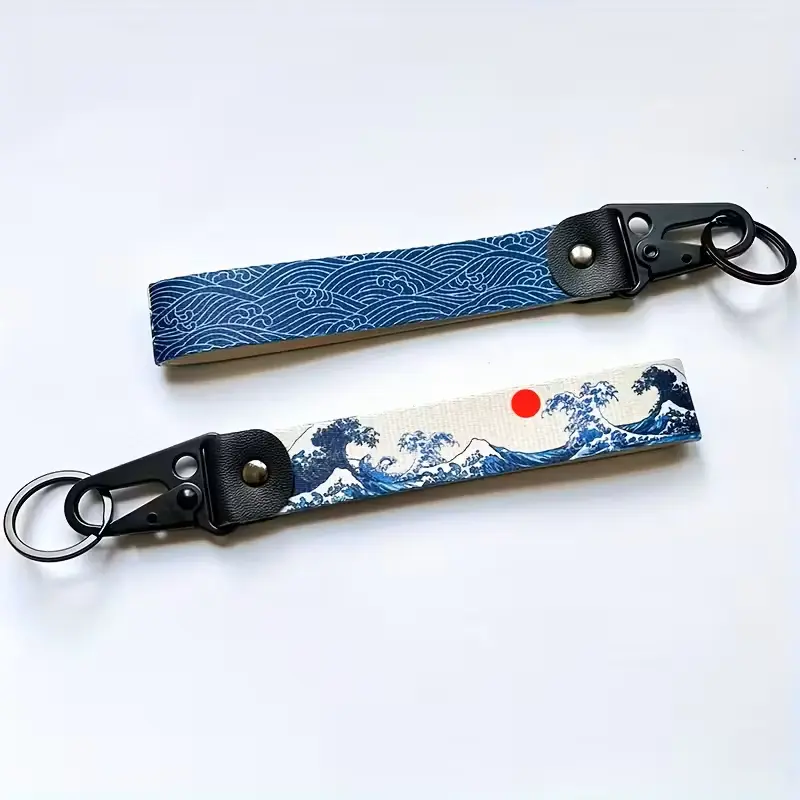 Custom Digital Print Anime Eagle Keychain, Motorcycle Hanging Ornament, Car Key Lanyard, Unique Gift Idea for Motorbike Enthusiasts
