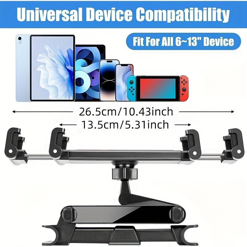 Christmas Gift Car Headrest Tablet Holder, Compatible with iPad Air Mini and Other Phones Tablets, Vehicle Mount Stand, Car Cellphone Mount