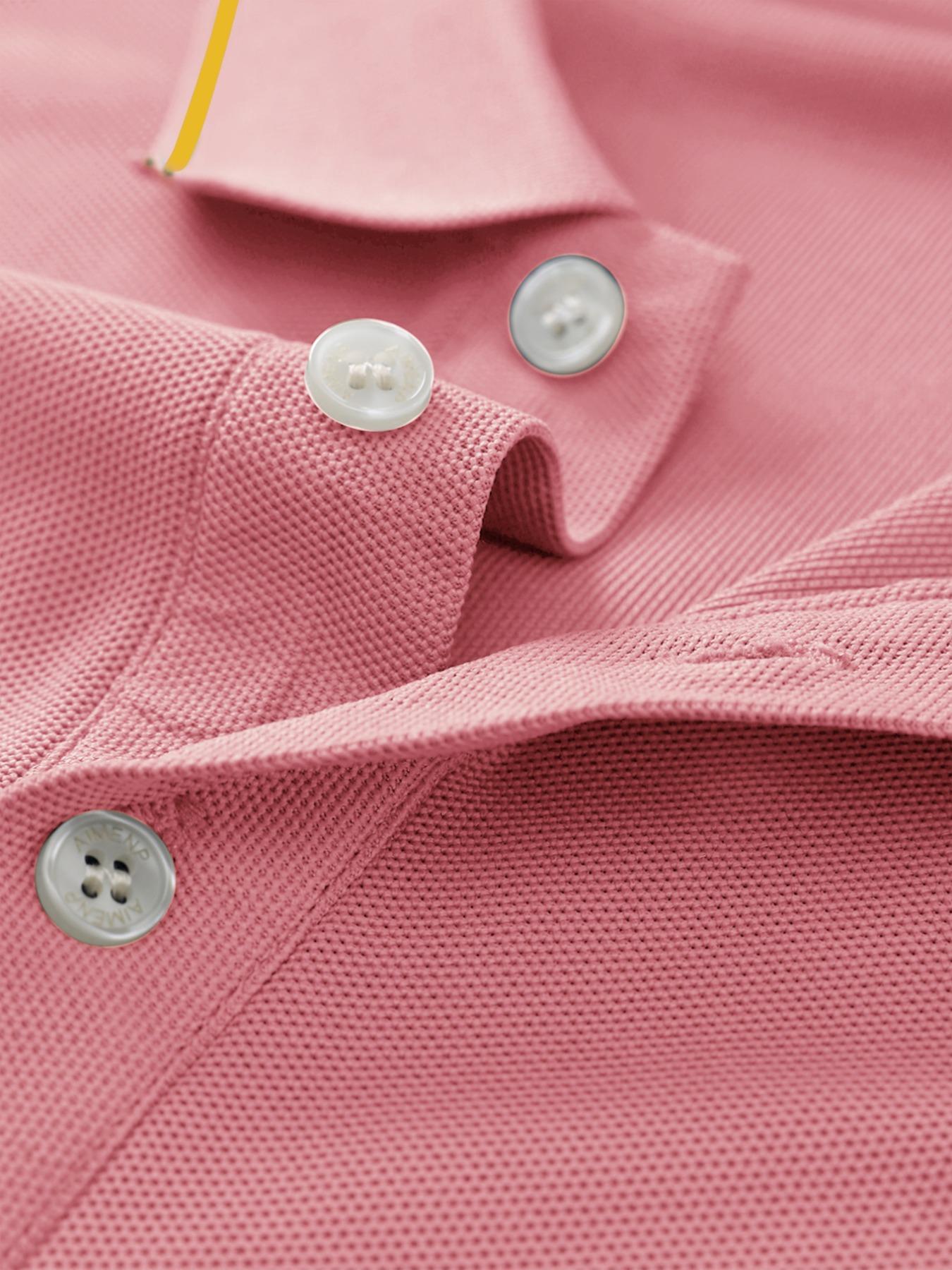 Men's Regular Fit Letter Print Contrast Trim Classic Polo Shirt, Casual Short Sleeve Half Zip Top for Summer, Fashion Men's Clothes for Daily Wear, Tropical