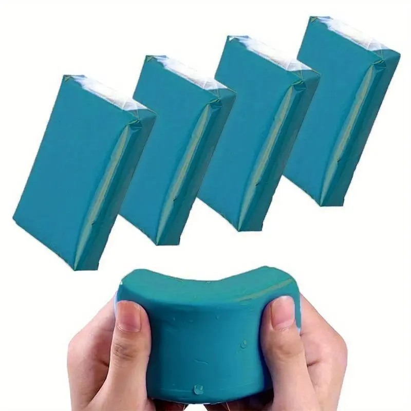 4 Pcs 3.53oz Clay Bar Car Detailing Clay, Auto Blue Detailing Magic Clay Bars Cleaner With Washing And Adsorption Capacity For Car, Glass, Vehicles