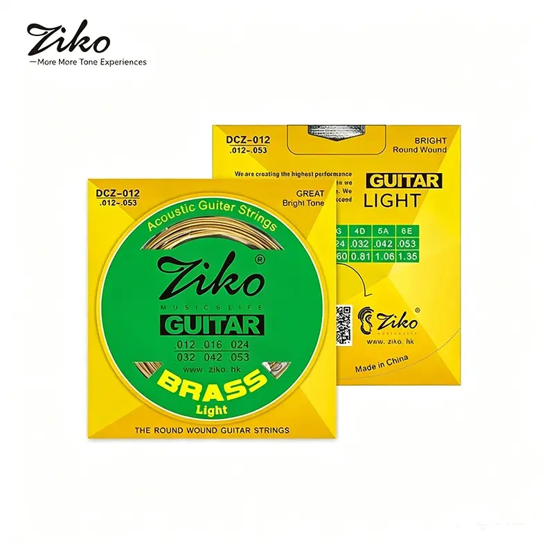 ZikoFolk Guitar Strings, Steel Core 2COUNTS Strings, 011/050 Gauge, Durable & High-Quality, Perfect for Acoustic Guitars