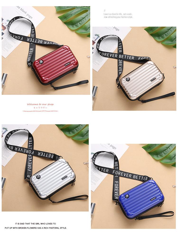 Fashion Mini Suitcase Shape Bag, Crossbody Shoulder Handbag for Women