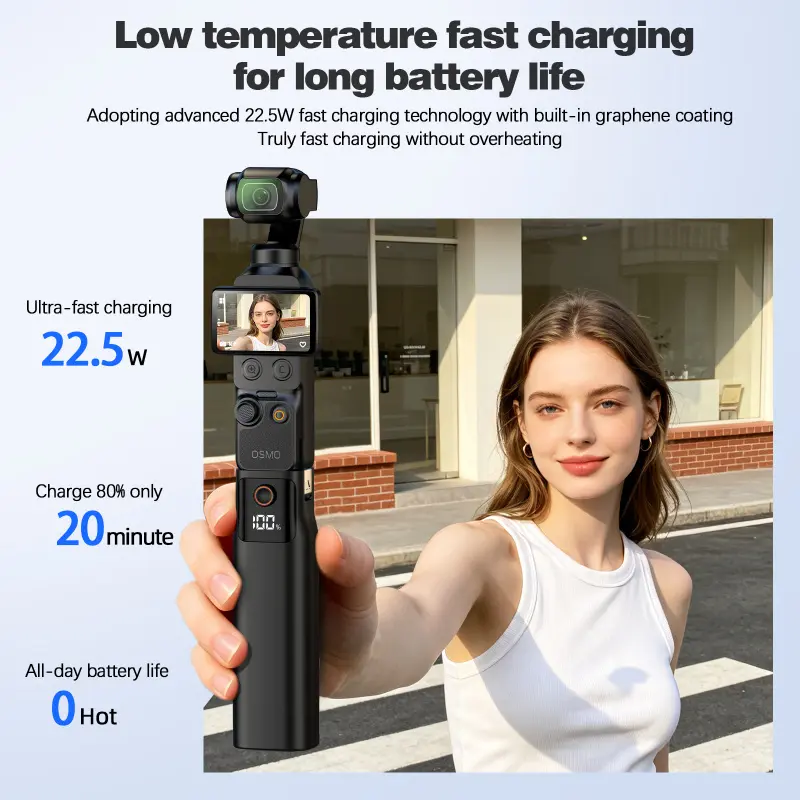Suitable for DJI Pocket3/4/4P pocket camera battery life controller 10000mAh mobile power bank