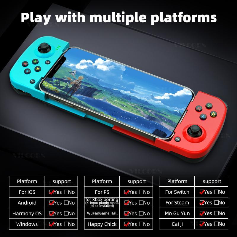 D3 Wireless Stretchable Game Controller Bluetooth 5.0 Mobile Phone Gamepad Controller For Samsung Huawei Xiaomi Android IOS