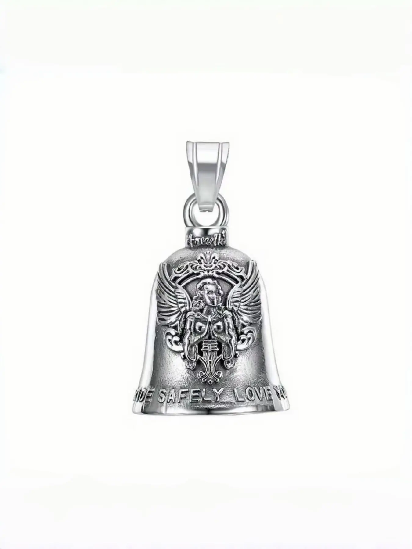 Angel Motorcycle Bell, Bring Good Luck, Universal Bike Bell, Trendy Fashion Accessory, Durable, Quality, Craftsmanship, Protective Angel Design, Perfect for Motorcycles