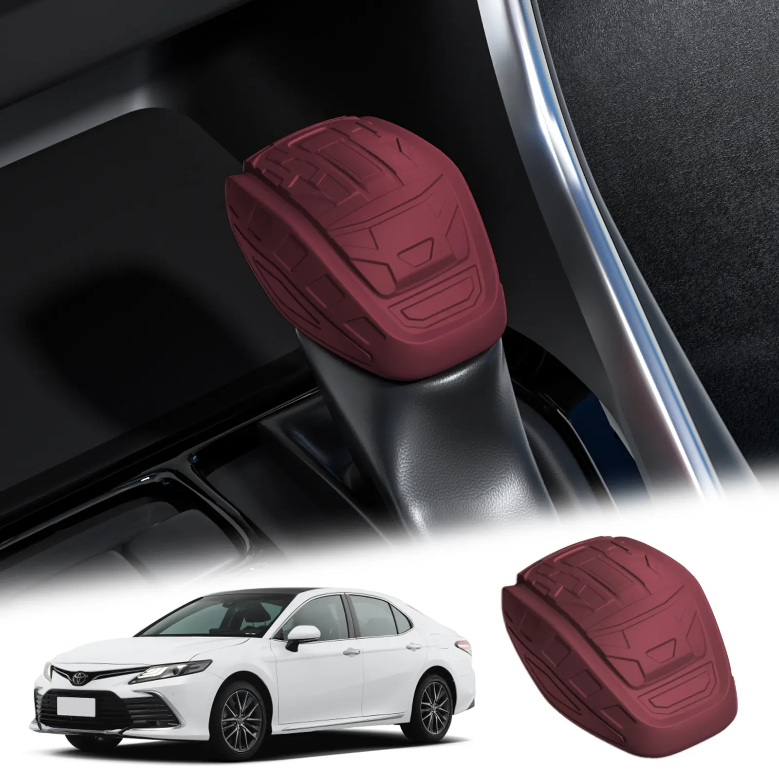Suitable for Toyota RAV4 Gear Shift Cover,Stick Shifting Handle Protector | Wildlander,VENZA,Ninth-generation Camry,Highlander,Kluge,Gear Shift Knob Cover,Hardware Handle,Toyota Accessories