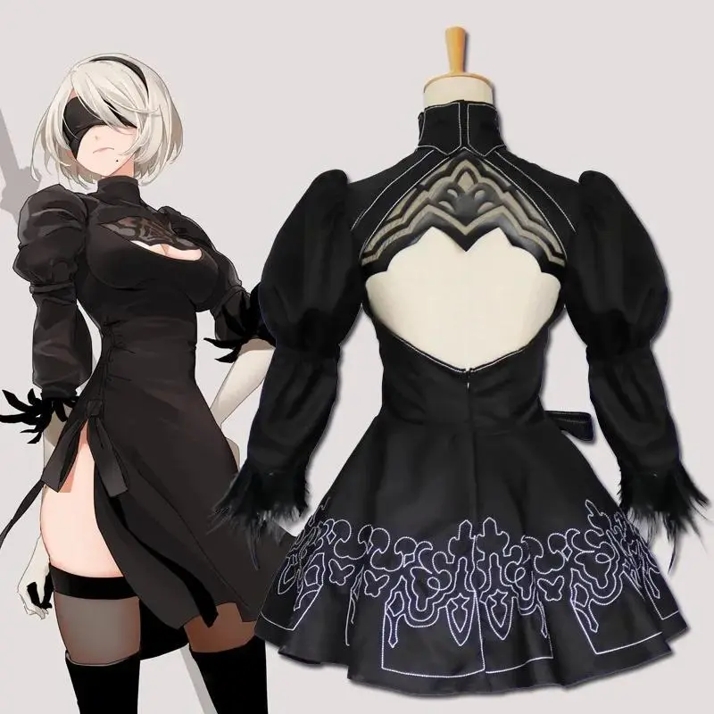 Anime Nier Automata Cosplay Costume Yorha 2B sexy Outfit Games Suit Women Role Play Costumes Girls Halloween Party Fancy Dress