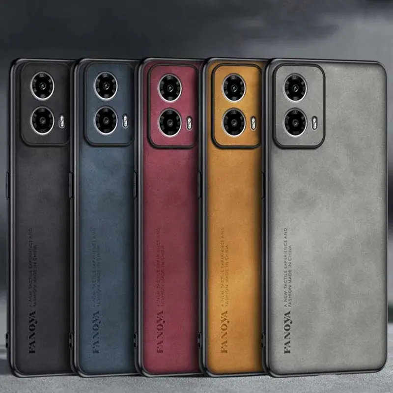 Please Select A Model To Purchase Solid Color Sheepskin Case For MOTO G55 G24 G14 G54 G84 Edge 40 G35 X30 Edge 40 Neo Shockproof Back Cover