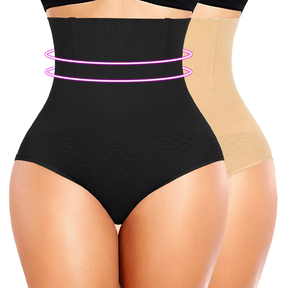 Women's High Waist Seamless Tummy Control Postpartum Abdominal Tightening Shaping Shapewear Body Shaper Girdle Panties Underwear