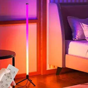 Smart RGB Corner Floor Lamp, Color Changing, Music Sync, 16 Million Dimmable Lights, APP Controlled, for Living Room, Bedroom, Gaming Room