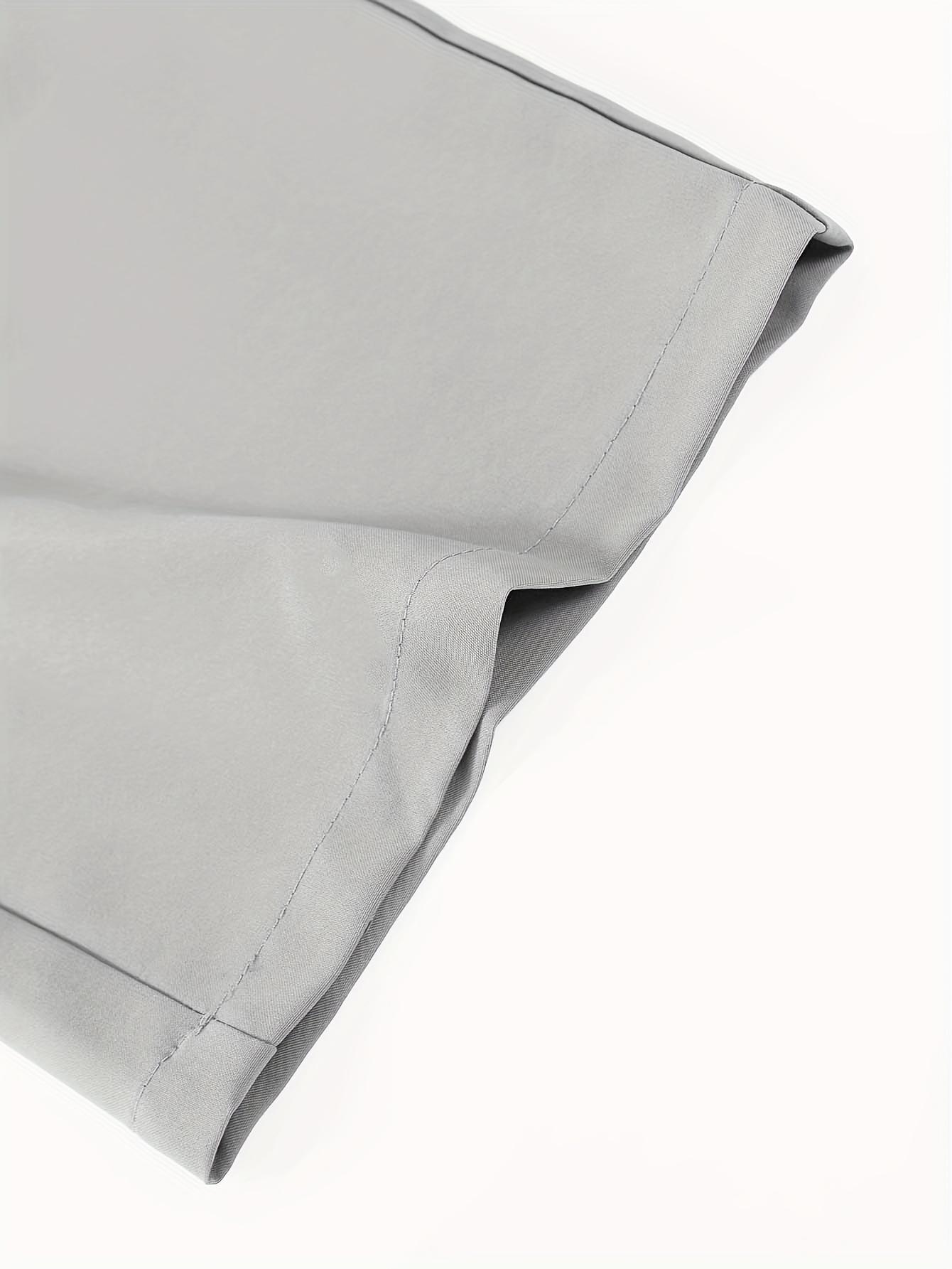 Men's Casual Set - Suit-Inspired Short Sleeve Shirt & Loose Straight Pants - Polyester, Machine Washable