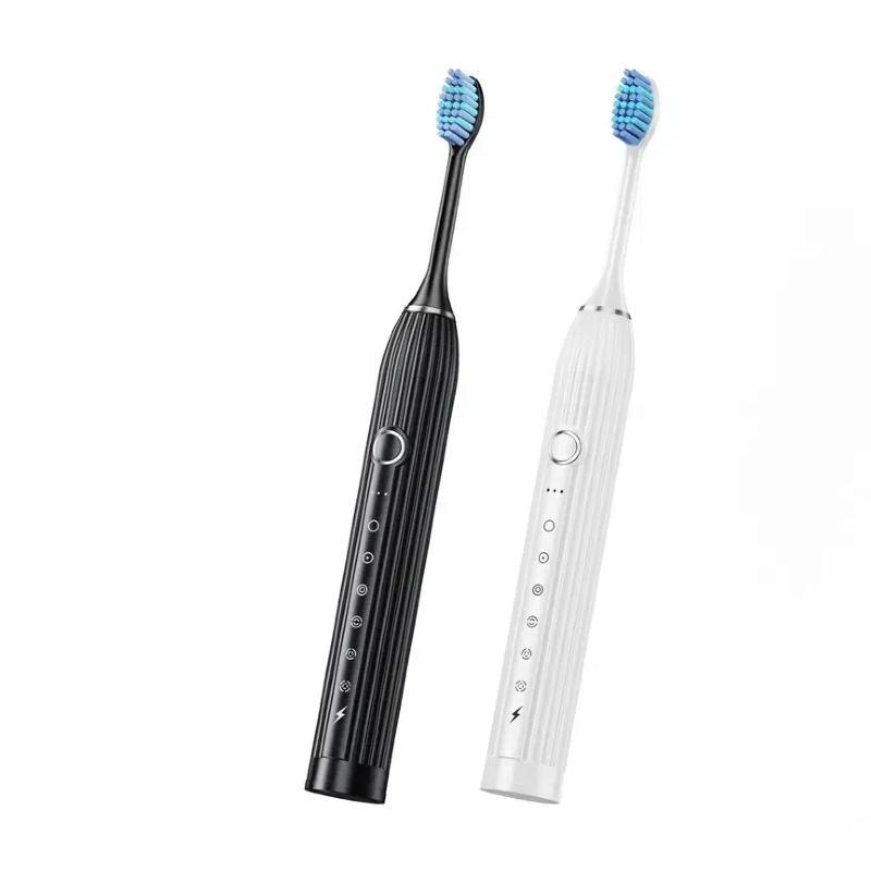 Electric Toothbrush Set, 1 Box Rechargeable Toothbrush & Replacement Brush Heads & Travel Box, Deep Cleaning Toothbrushes for Adults