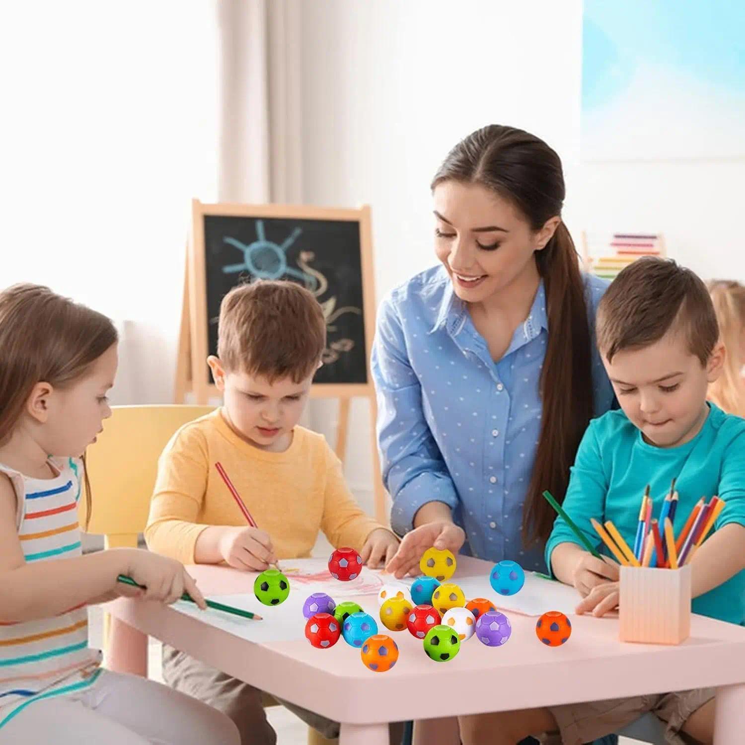 12PCS Fidget Spinners Soccer Ball Toy for Kids Stress Ball Desk Toy Party Favors Goodie Bag Stuffers Kids Adults gifts