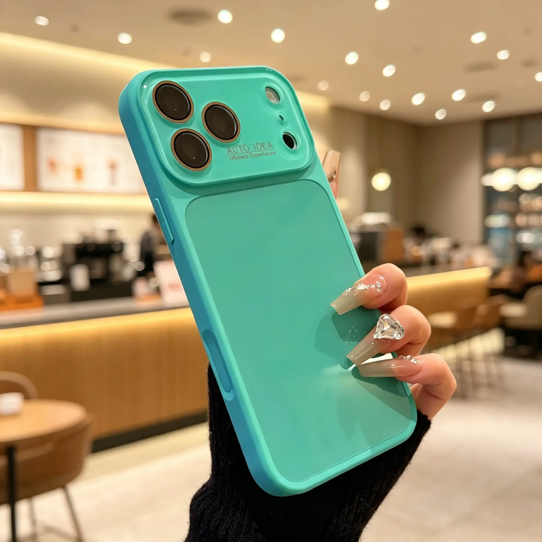 Candy-Colored Shockproof Phone Case for iPhone 13/14/15/16/17 Pro Max, Premium TPU-PC Dual Layer Protective Cover, Cute Summer Unisex Essential, Ideal Gift for Men & Women