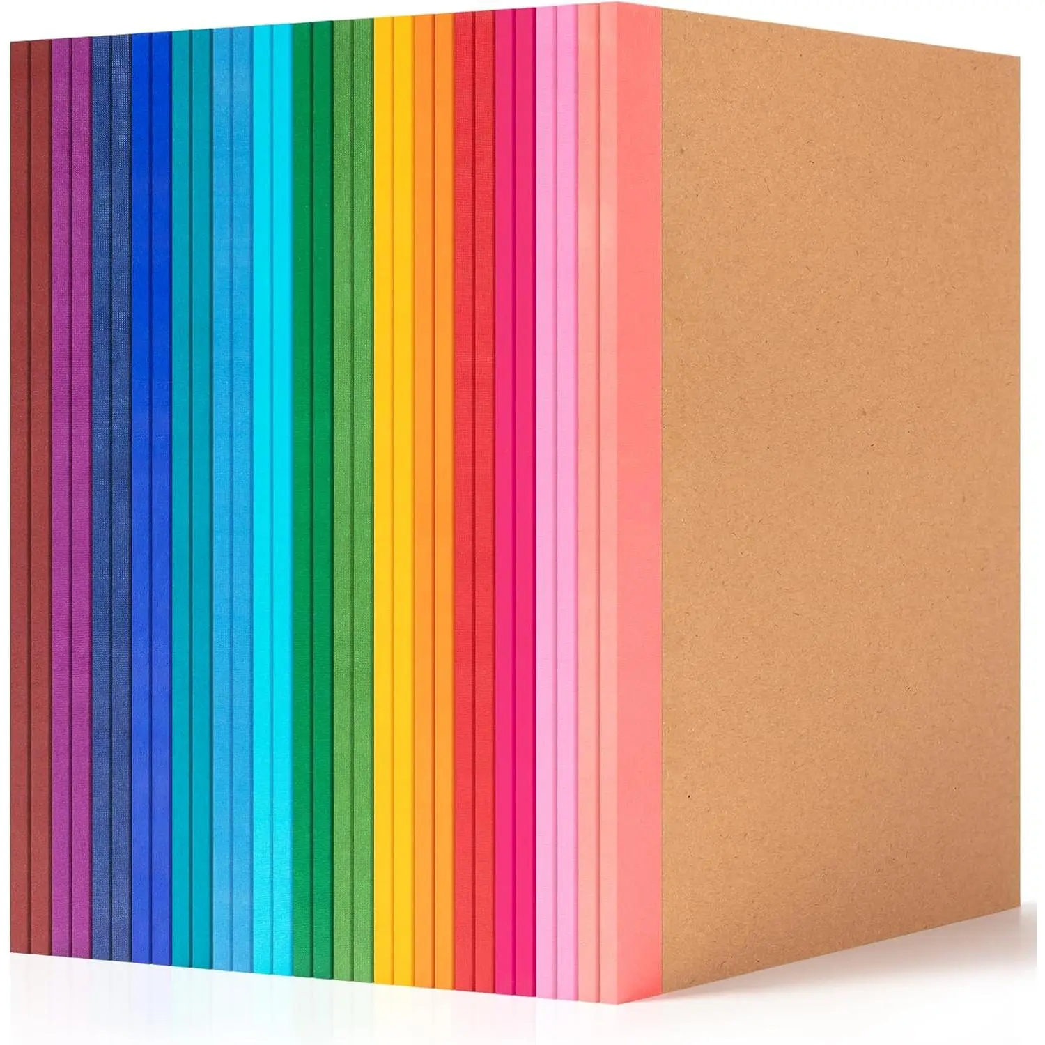 30 Pack Lined Notebook Journals Bulk, A5 College Ruled Composition Notebook, 8.3”x 5.5”, Cover with Rainbow Spines, 15 Colors 60 Pages for School Office Travel