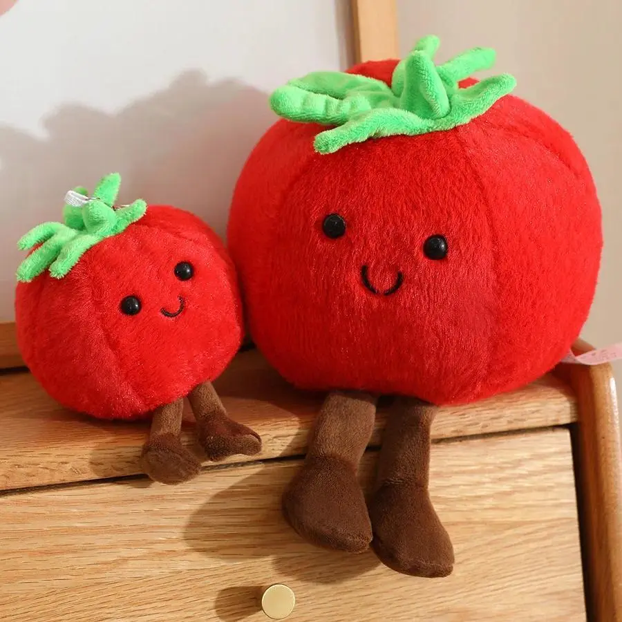 2025 New British Fun Tomato Plush Toy Tomato Doll Fruit and Vegetable Toy Doll Gift