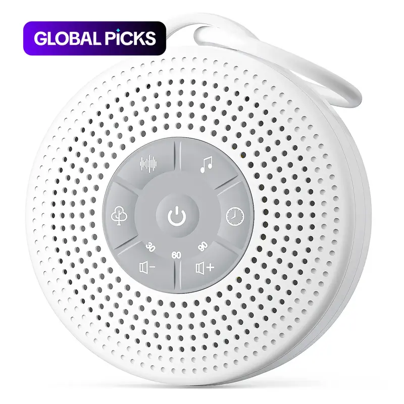 Portable Sound Machine, USB Rechargeable Wireless Sound Speakers with 21 Nature Sounds, White Noise Machine for Sleep, Relaxation, Home, Office #GLOBAL PICKS