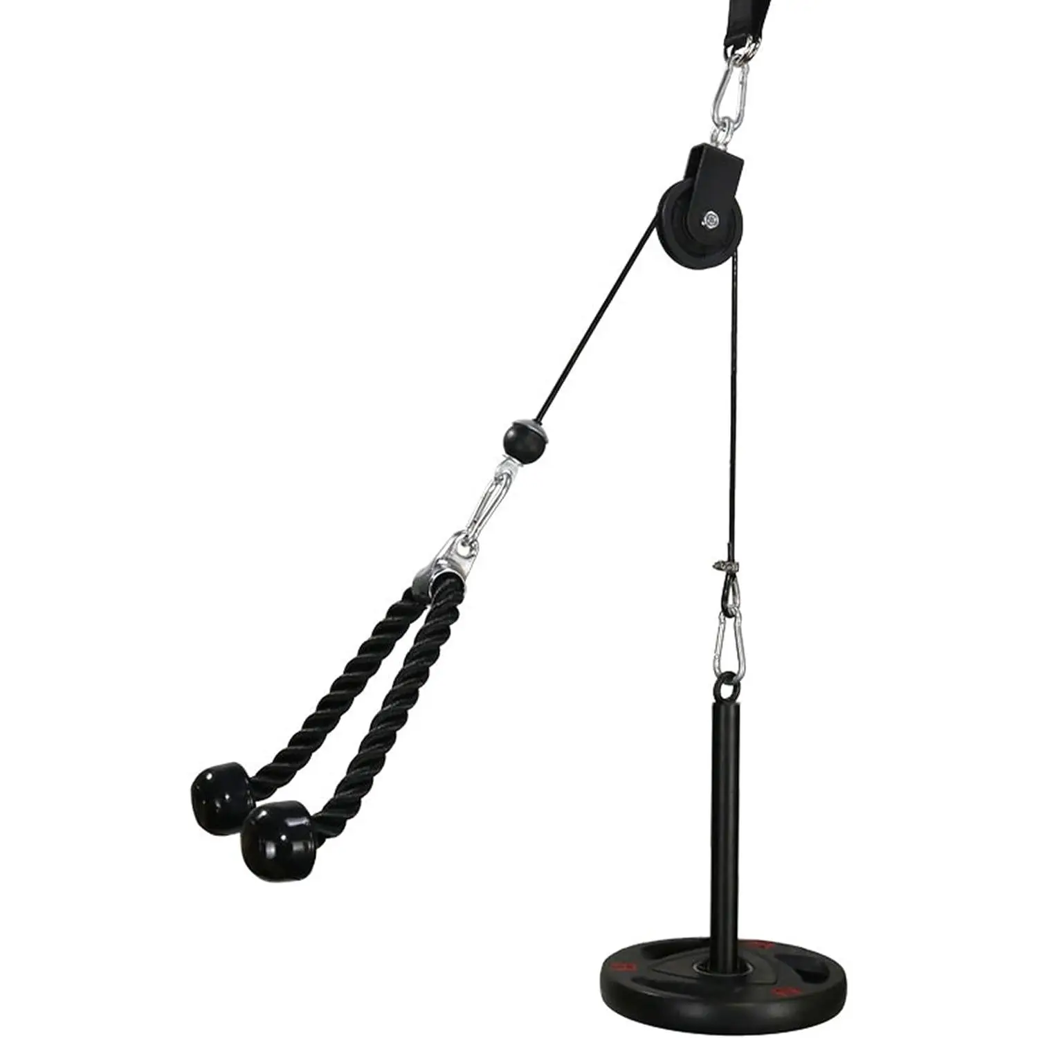 Pull Down and Lift Weight Pulley System Cable Machine Pulley Attachment for Triceps Pull Down, Biceps Curl, Back, Forearm, Shoulder Home Gym Equipment