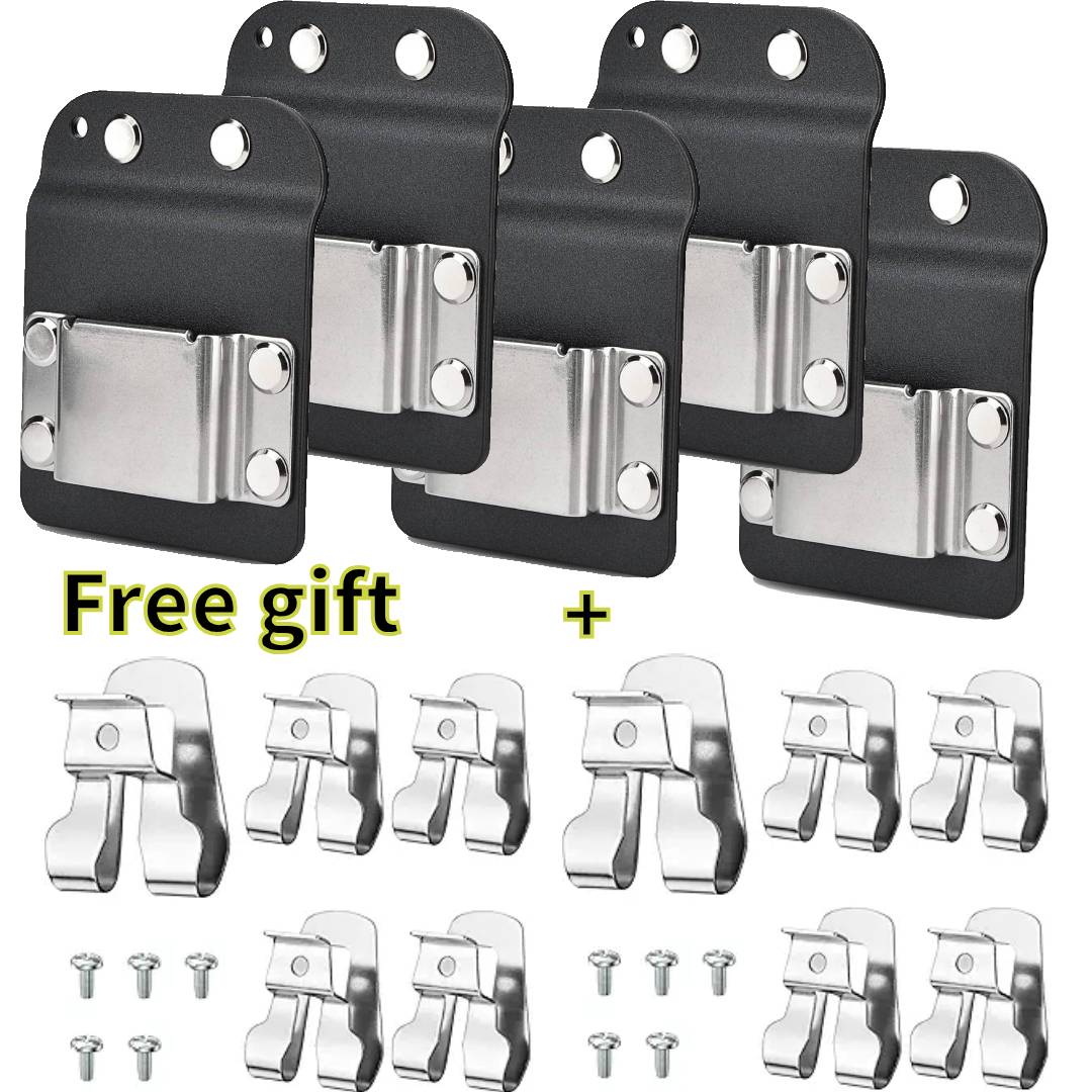 DrillCatcher, Drill Holder for Tool Belt, Up to 2" Belt, Quick Response Low-Profile Drill Clip, Compatible with Impact Driver, Nailer,