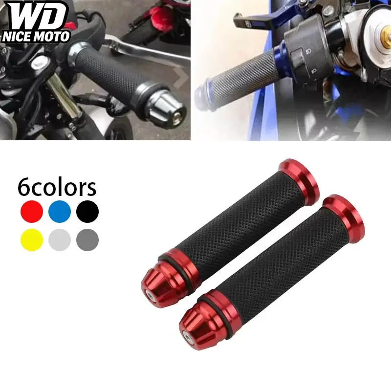 Wd Nice Moto 7/8 Inch 22mm Motorcycle Grips Handlebar for Victory Honda Suzuki Kawasaki Yamaha Bmw Ducati, Durable Hand Grips for Sportbike and Cruiser