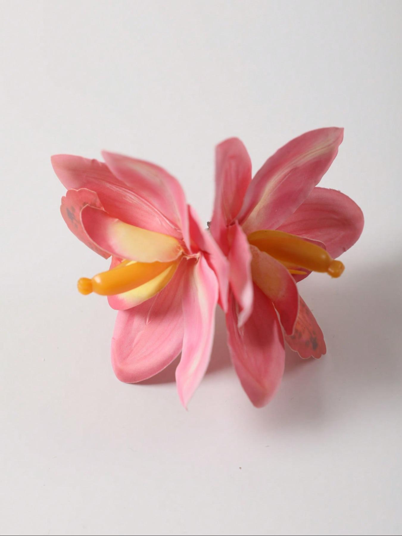 Flower Design Hair Clips, Floral Hair Clips, Hawaiian Flower Hair Clips, Tropical Hair Accessories, Hair Accessories for Women & Girls, Suitable for Thick Hair, Hibiscus Hair Pin, Flower Claw Clips
