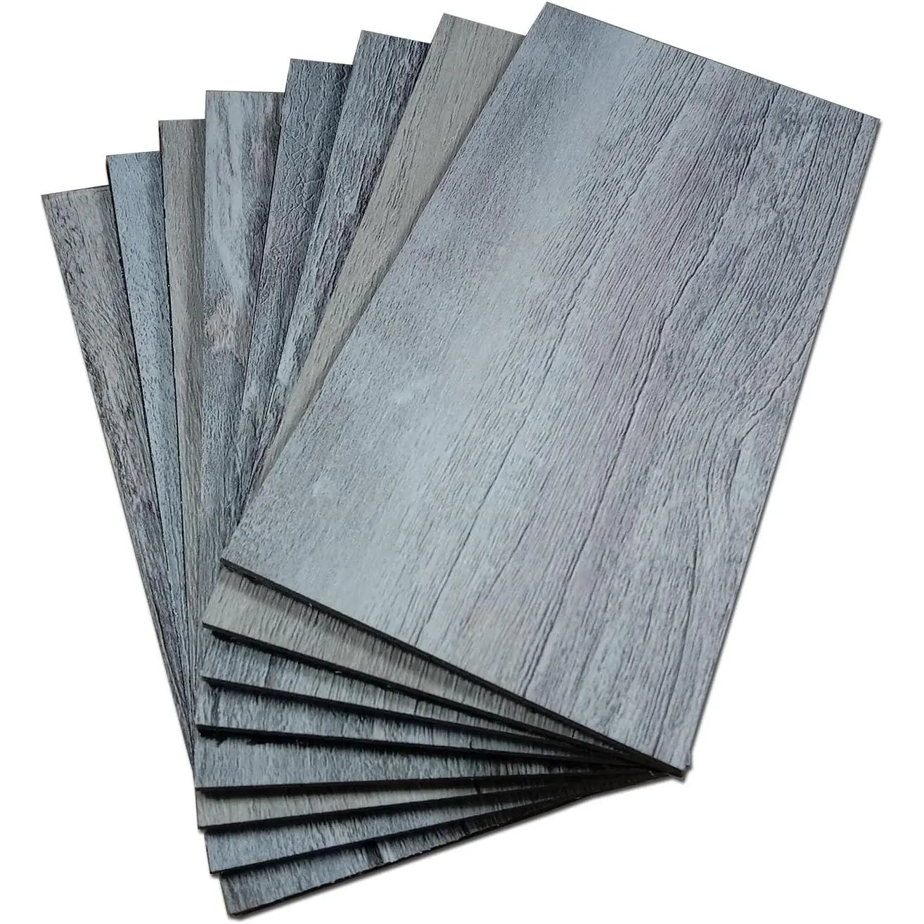 88- Peel and Stick Metal Backsplash Tiles, Self Adhesive  Mosaic  Wall Sticker for Kitchen Subway(3"x6") (Rectangle) (Wooden Light Grey, 88)
