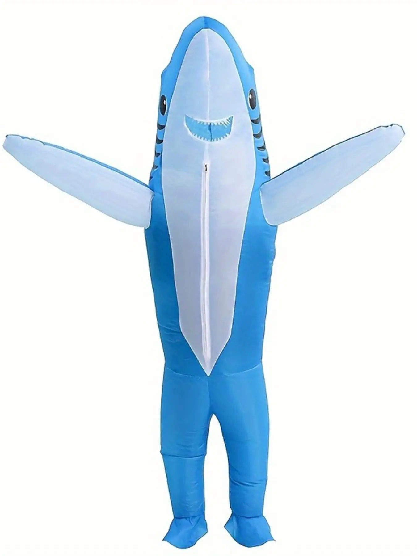 Inflatable Shark Costume for Adults, Funny Blow Up Shark Halloween Costume, Animal Cosplay Outfit for Costume Party