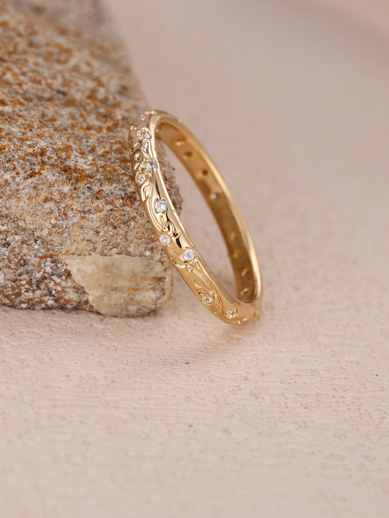 Women's Elegant Flower Design Ring, Rose Flower Ring, Fashion Cute Promise Ring for Women & Girls, Trendy All-match & Exquisite Vintage Jewelry for Birthday Gift