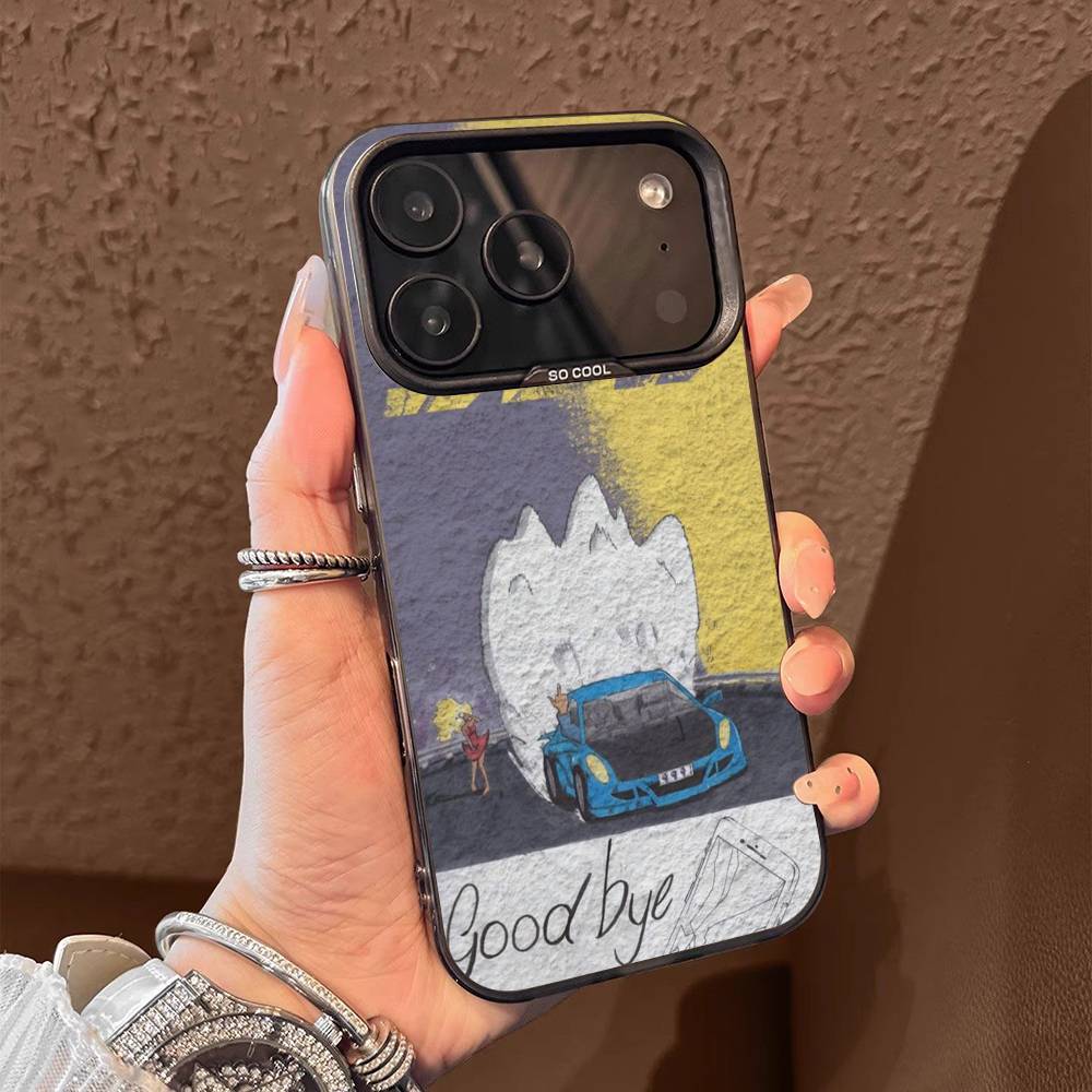 J-Juice Legends Never Die W-WRLD Phone Case For iPhone 17,16,15,14,13,12,11,Pro,Max,Plus,E,Air,Mini Black Gray IMD