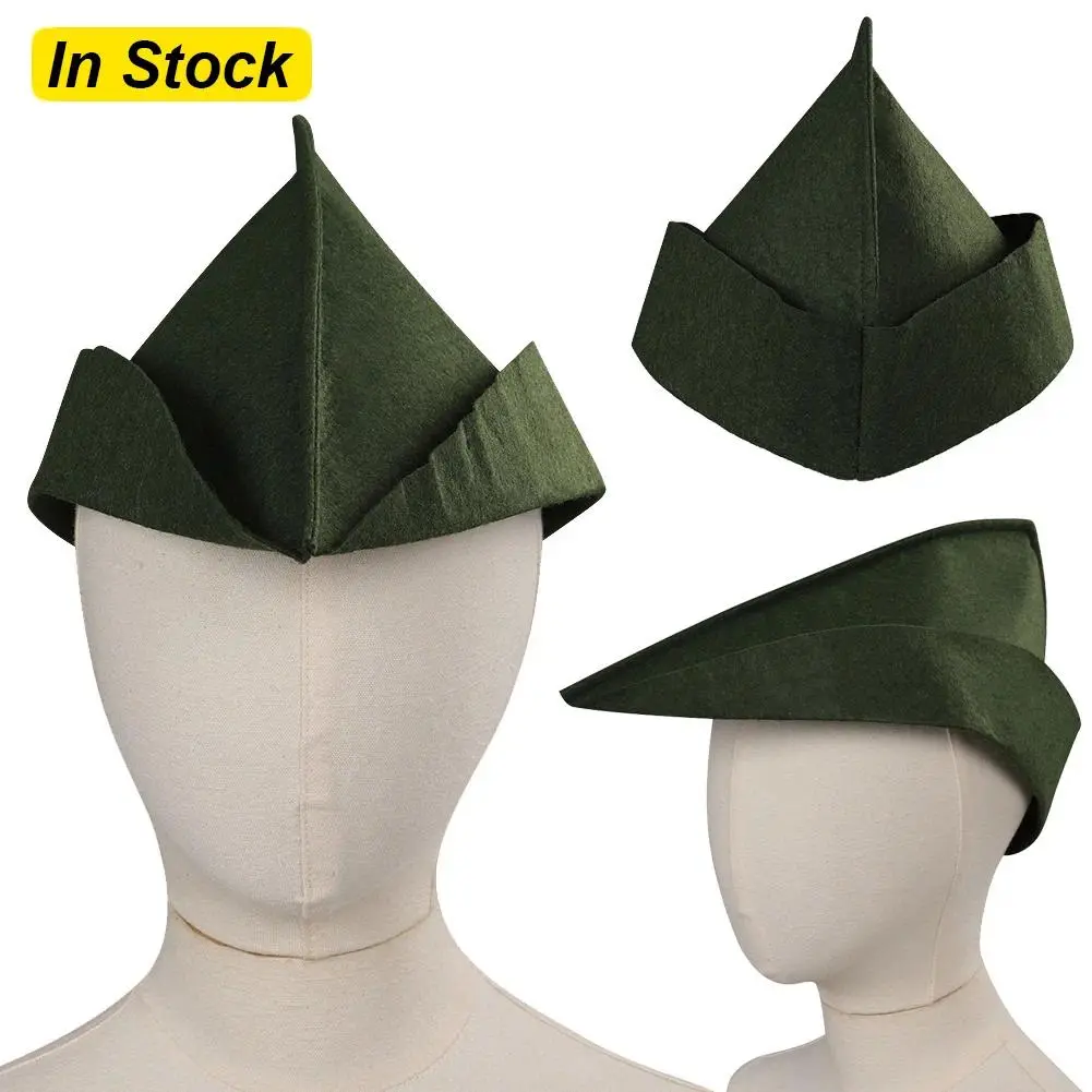 Peter Pan Fancy One Size Casual Hat for Boys - 2023 Movie Wendy Cosplay Costume Accessory, Halloween Party Prop
