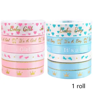 Blue Ribbon Gender Reveal Party Bows, Baby Shower Decorations, DIY Gift Wrapping Ribbons, Festival Decoration Supplies
