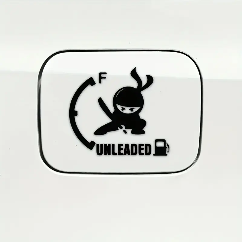 2D Flat Sticker Ninja Fuel Tank Cover Vinyl Car Sticker, Durable Automotive Decal, Easy Application, Perfect for Customization
