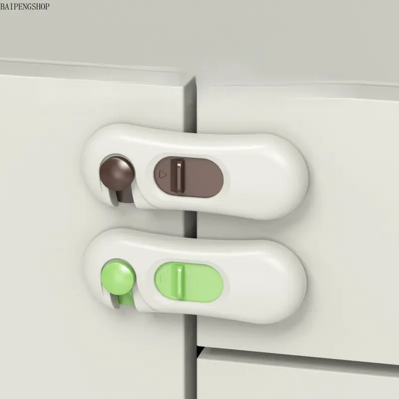 5 /10Pack Childproof Safety Locks, Multi-Purpose Adhesive Cabinet Fridge Oven Drawer Lock, No Drill No Tools Required Baby Proof Latches for Refrigerator Dishwasher Cupboard Closet
