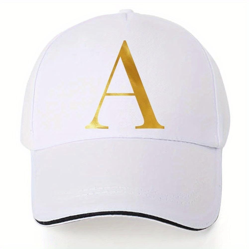 [Lightweight Baseball Cap] Lightweight Baseball Cap |   Adjustable Shoulder Strap, Breathable And Quick Drying - Customizable Golden Letter Design, Suitable for Outdoor Sports And Travel