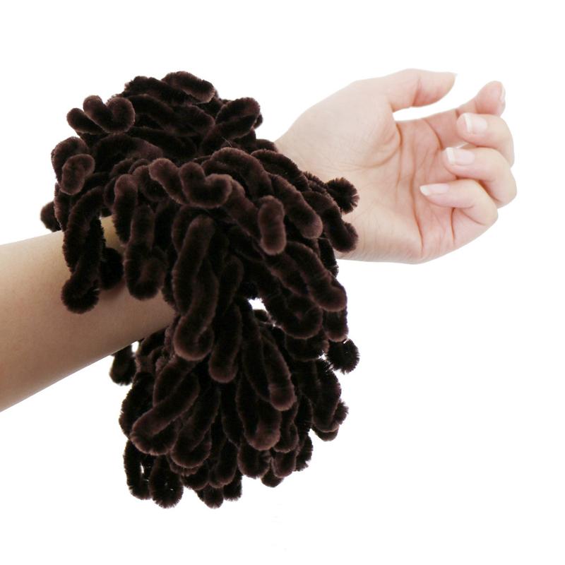 Oversized Fluffy Black Scrunchie Soft Voluminous Hair Tie Elastic Hair Band for Women Girls Trendy Messy Bun Half-Up Hairstyle Wrist Accessory Stretchy No-Slip Hair Accessories for Fall Winter