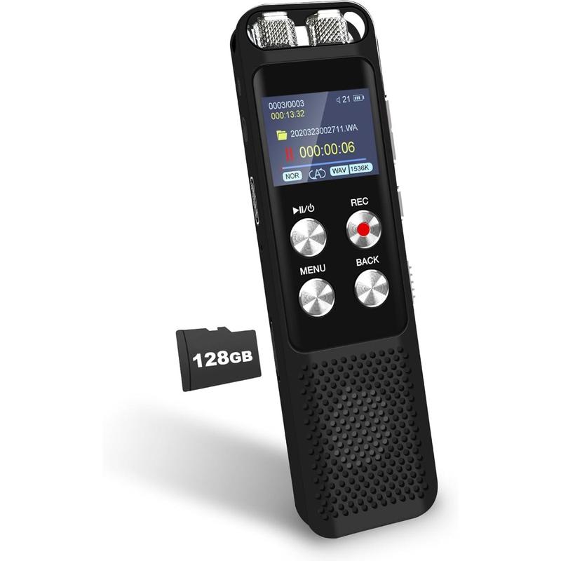 136GB Digital Voice Recorder: Voice Activated Recorders with Playback, Audio Recording Device For Lectures,Meetings | Portable Tape Recorder with Password | USB 136GB Digital Voice Recorder: Voice Activated Recorders with Playback, Audio Recording Device For Lectures,Meetings | Portable Tape Recorder with Password | USB