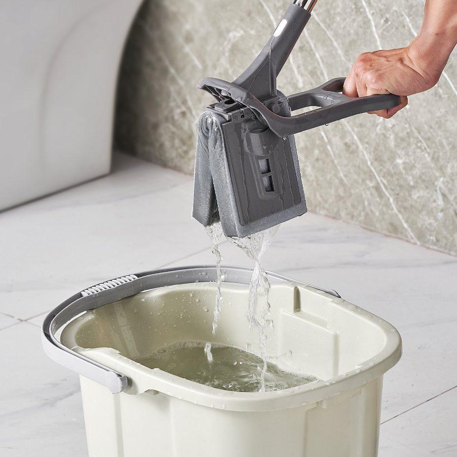 VEVOR Sponge Mop Replacement, 2-Piece, High Density Wider PU Sponge Mop Head Replacement with Hook Loop, High Absorbency Head Replacement for VEVOR DS1362 Sponge Mop, Fit for Various Floors