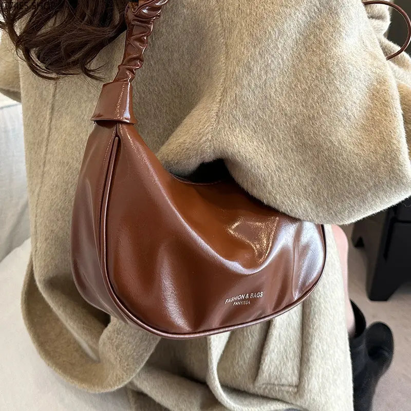 Premium PU Dumpling Underarm Bag for Women, 2026 New Retro Versatile Commuter Shoulder Bag