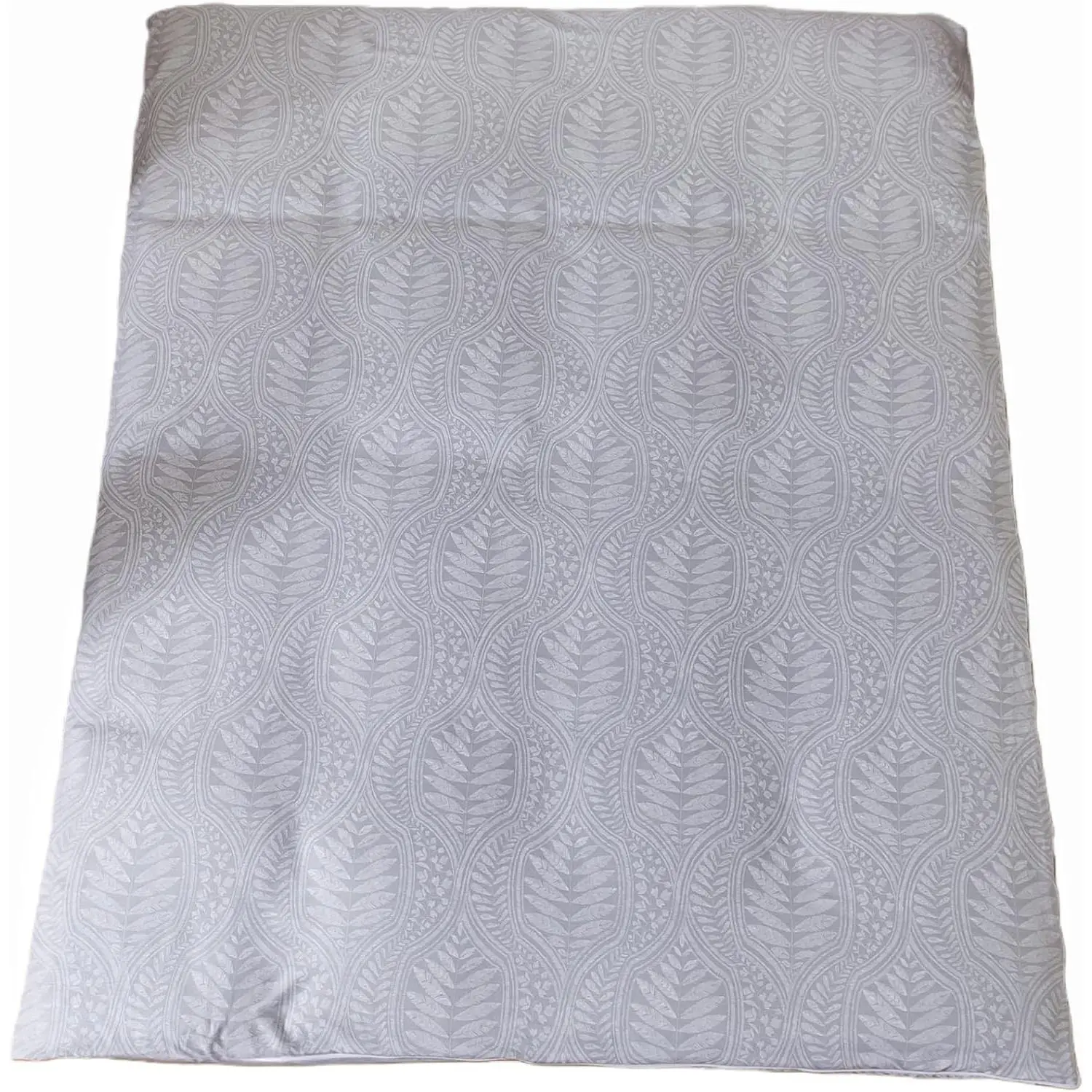 100% Cotton Futon Cover for Japanese Futon Floor Mattress with Zipper Twin Full Queen Machine Washable Super Soft (Grey Leaf, Twin)