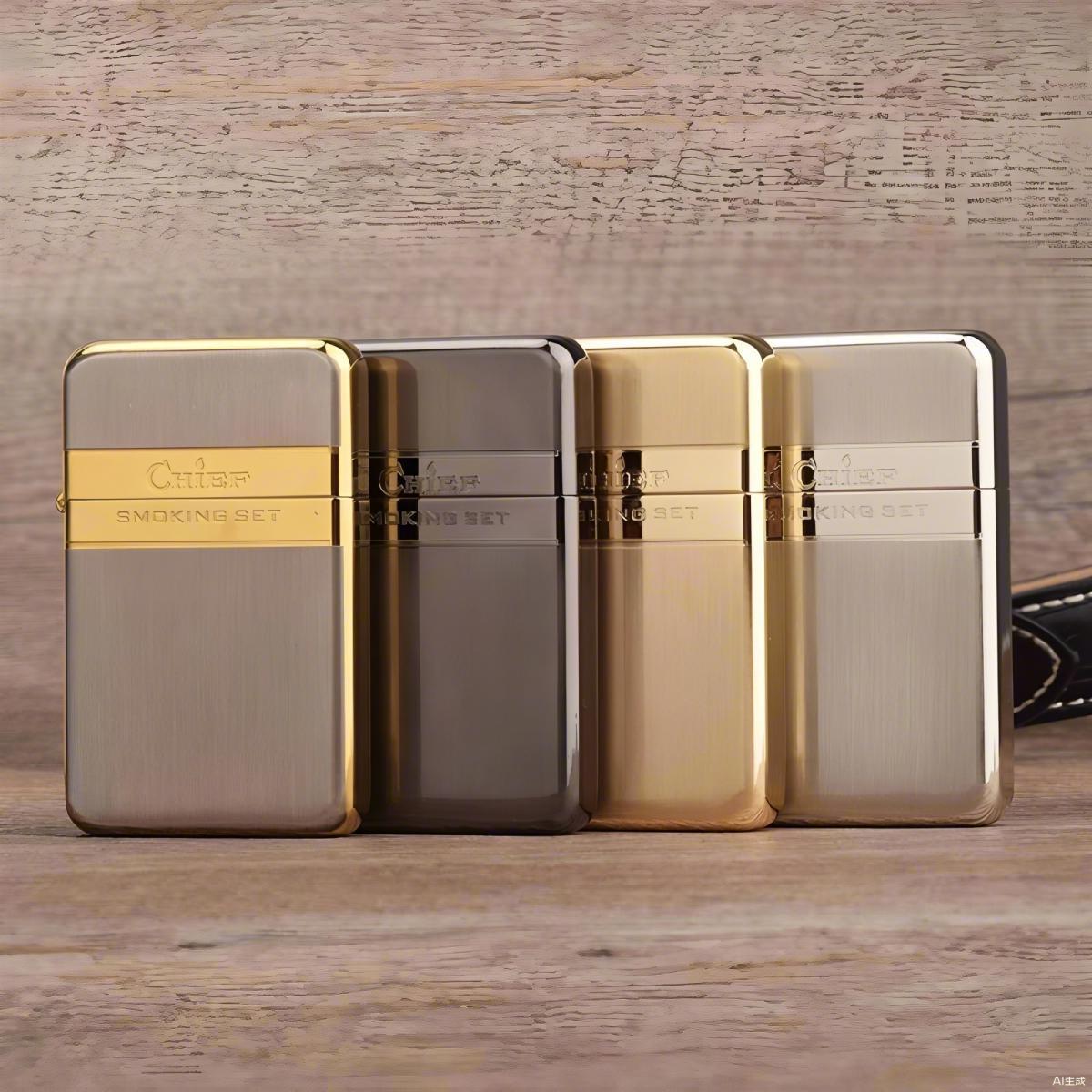 New Cool Gadgets Vintage Fuel Lighter, Ultra Thin Metal Luxury Portable Lighter, Classic Oil Flame Igniter For Outdoor & Daily Use, Stylish Collectible Lighter, Perfect Holiday & Birthday Gift For Boyfriend, Father, Elders & Friends, Premium Metal Constru