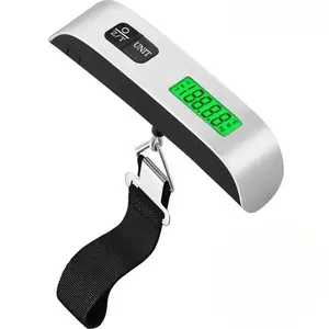 Portable Suitcase Weighing Scale 110lb Digital Handheld Hanging Scale Tool with Strong Straps Backlight Precision Pet Scale for Travelers Dog Cat Airport