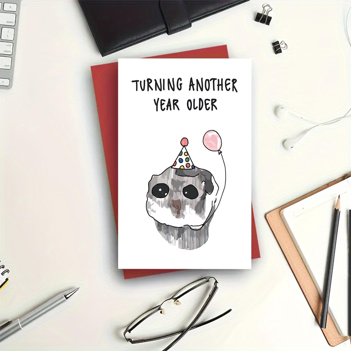 Cartoon Armadillo Birthday Card, Humorous Birthday Greeting Card with Envelope, Fun Party Cards, Birthday Card Funny, Birthday Card for Friend, Girlfriend, Boyfriend, Birthday Gift Ideas