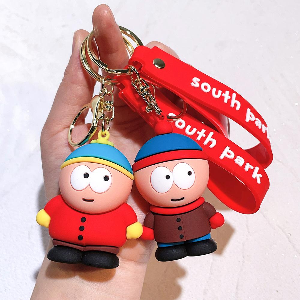 South Park keychain, South Park figurine, couple pendant, small gift for claw machines