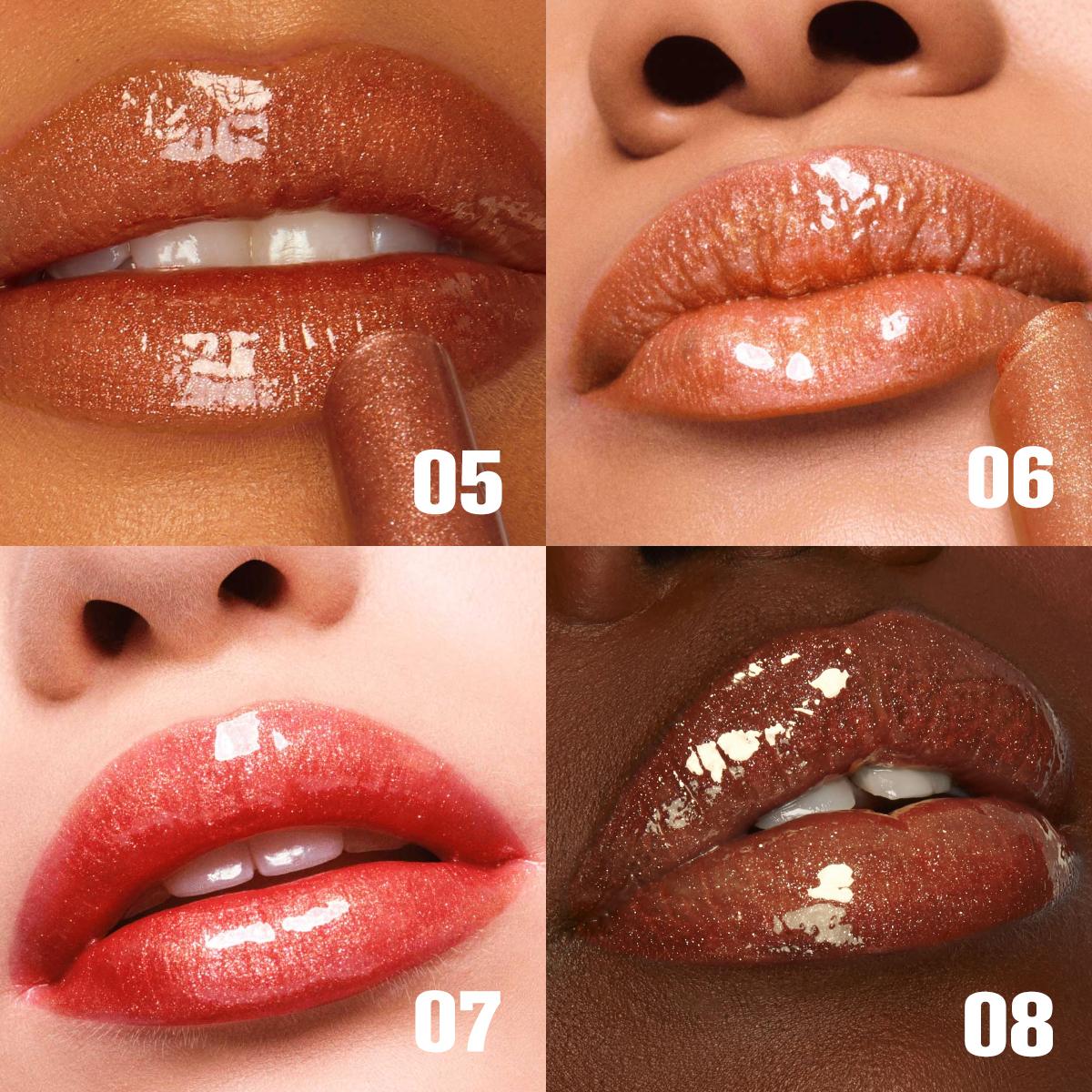 PHOFAY Juicy Lip Plump Lipstick - Instant Volume & High-Shine Mirror Gloss, Lightweight Hydrating Non-Sticky Lip Glaze for Full, Juicy Lips - Long-Wearing