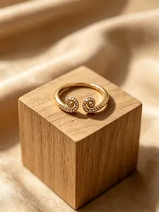 Spiral Double Coil Paved Shiny Zircon Open Adjustable Ring Rose Gold Minimal Thin Band Stackable Finger Rings Women Daily Casual Dating Wedding Anniversary Travel Birthday Holiday Party Gift Fashion Jewelry For Girls Ladies